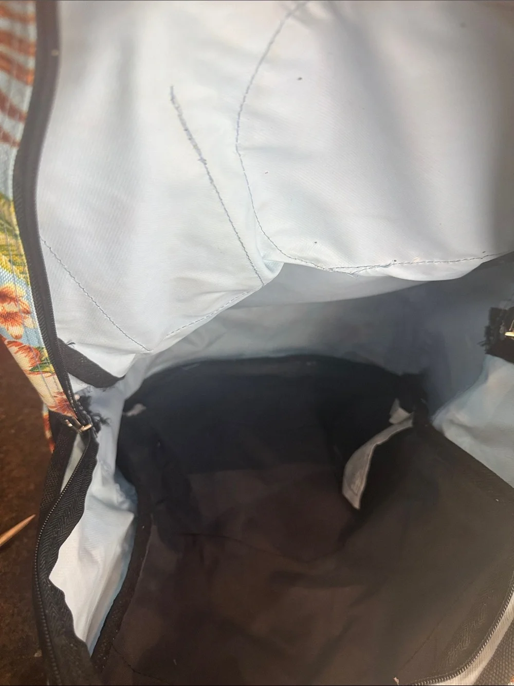 Men's Light Blue Tropical Backpack